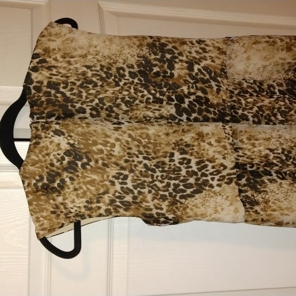 AnnaLee +Hope women's animal print midi dress Sz 10 - Picture 10 of 17